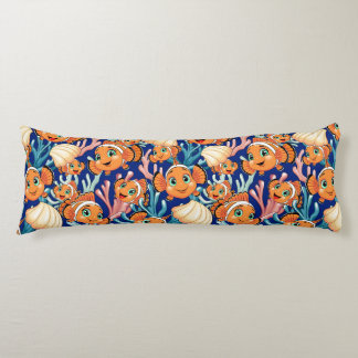 Clown fish Cartoon cute Family Underwater Body Pillow