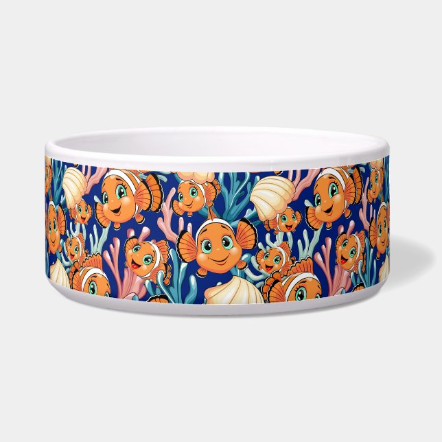 Clown fish Cartoon cute Family Underwater Bowl (Front)
