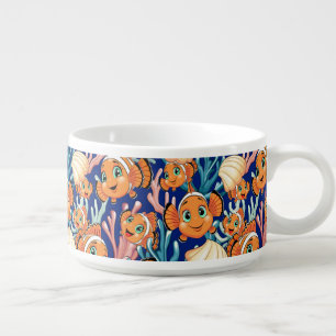 Clown fish Cartoon cute Family Underwater Bowl