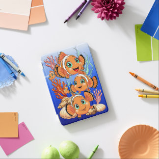 Clown fish Cartoon cute Family Underwater iPad Mini Cover