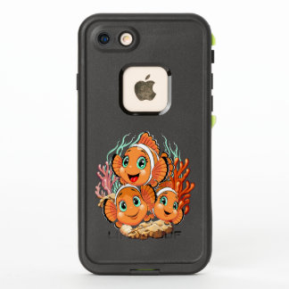 Clown fish Cartoon cute Family Underwater
