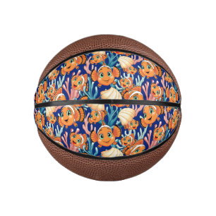 Clown fish Cartoon cute Family Underwater Mini Basketball