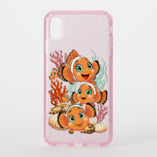 Clown fish Cartoon cute Family Underwater Speck iPhone XS Max Case