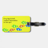 Clown Fish Colorful Childs Luggage Tag (Back Horizontal)