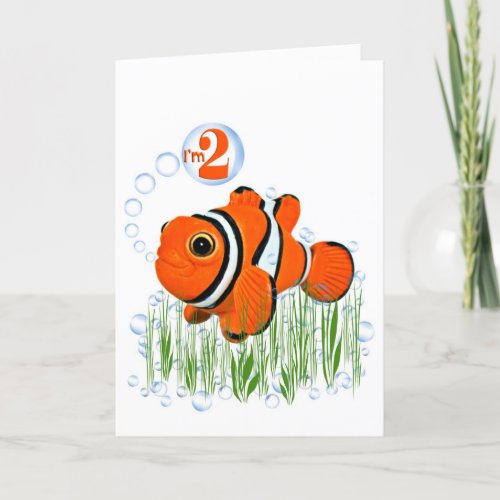 Clown Fish for 2nd Birthday Card