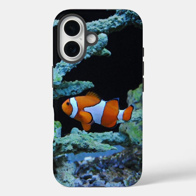 Clown Fish in Coral Case-Mate iPhone Case (Back)