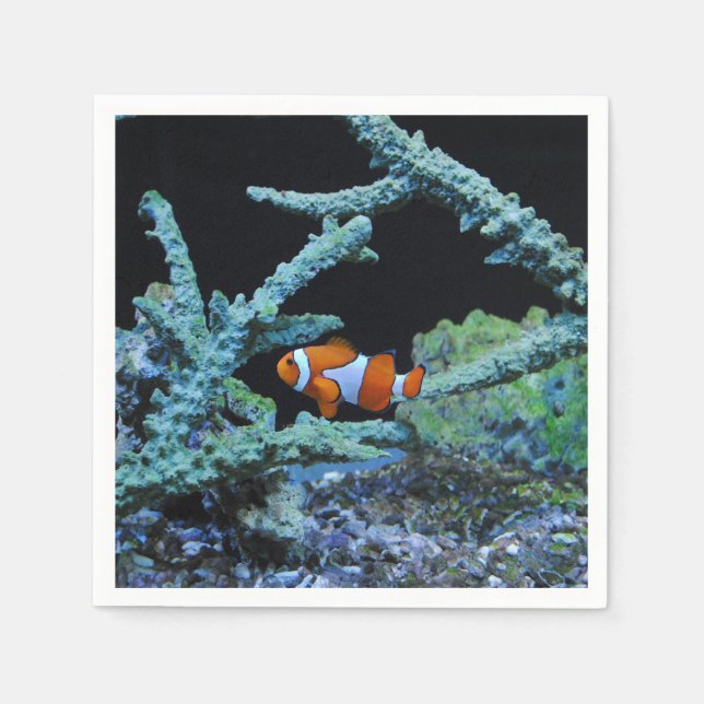 Clown Fish in Coral Napkins (Front)