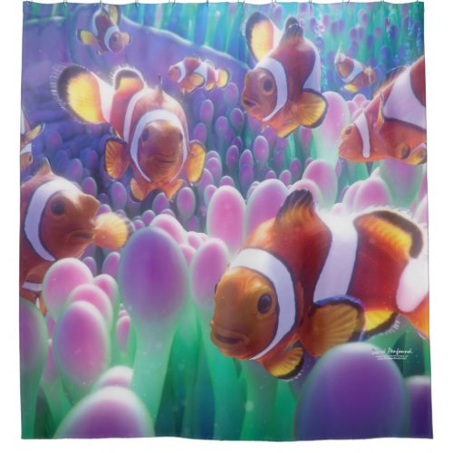 Clown Fish Nemo Shower Curtain