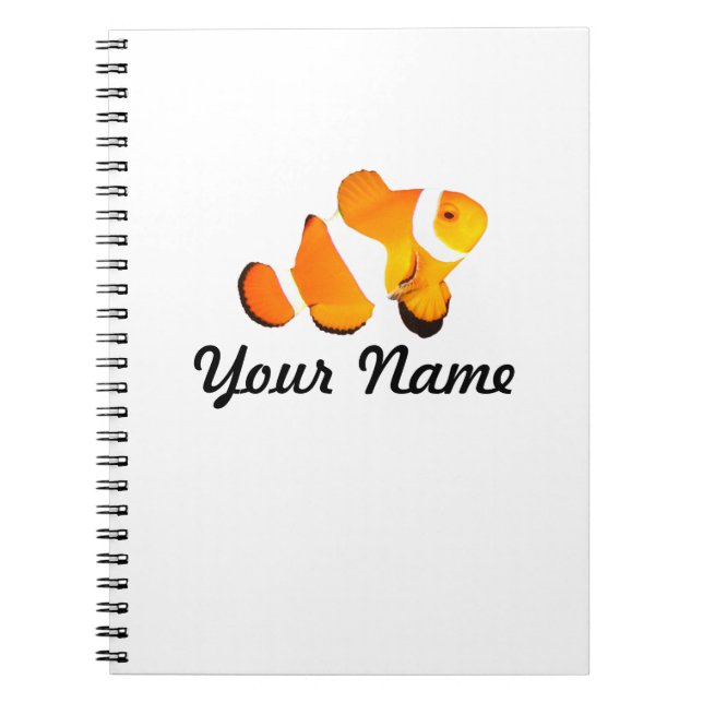 Clown Fish Personalized Notebook (Front)
