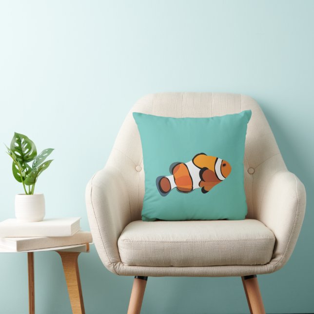 Clown Fish Throw Pillow (Chair)