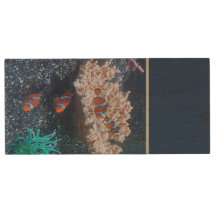 Clown Fish USB Wooden Flash Drive