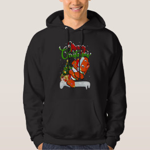 Clown Fish   Xmas Decorations Santa Clown Fish Chr Hoodie
