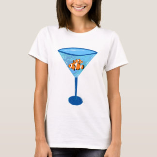 Clown Fishtini Clown Fish Martini Glass T-Shirt