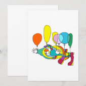 Clown flying by balloon (Front/Back)