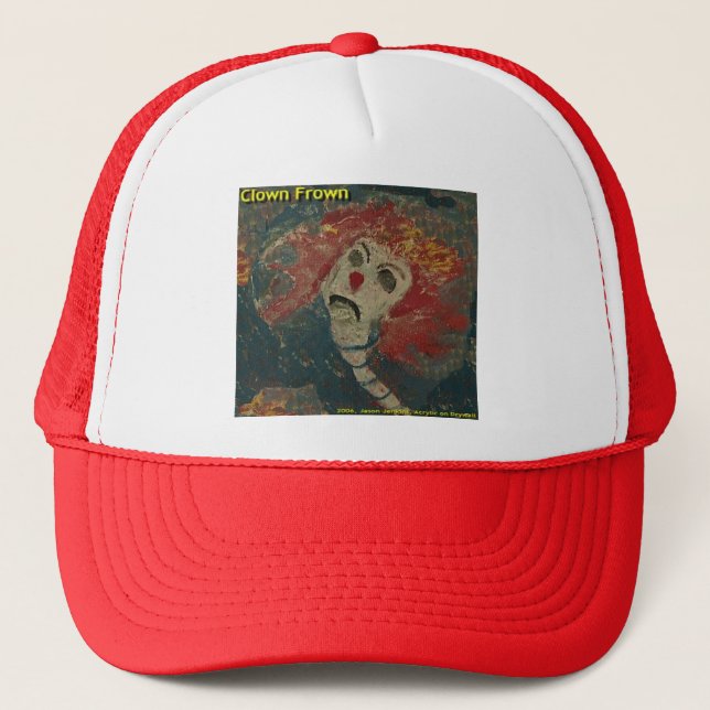 clown frown trucker hat (Front)