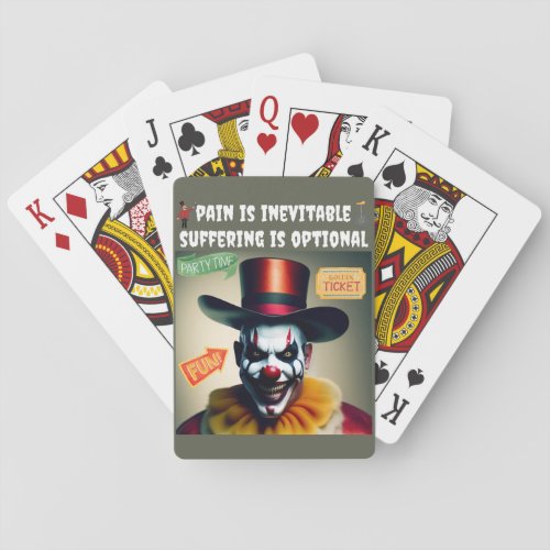 Clown Happy Playing Cards
