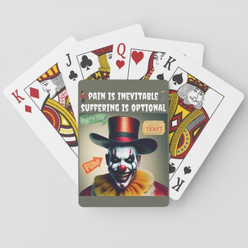 Clown Happy Poker Cards