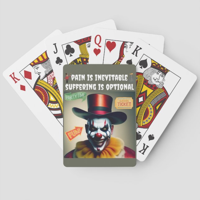 Clown Happy Poker Cards (Back)