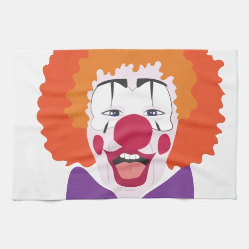Clown Head Kitchen Towel