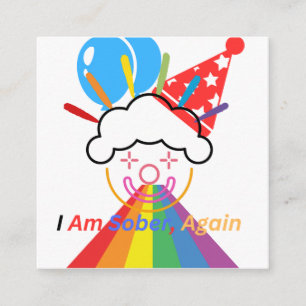 Clown : I am sober again Enclosure Card