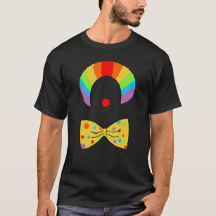 Clown in a Rainbow Colored Wig Graphic T-Shirt