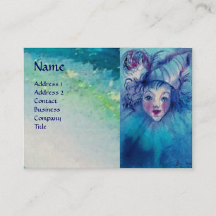 CLOWN IN BLUE BUSINESS CARD