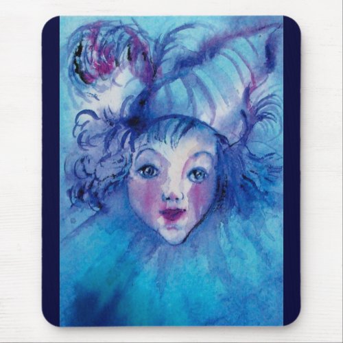 CLOWN IN BLUE MOUSE PAD