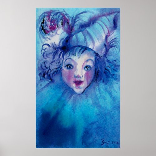 CLOWN IN BLUE POSTER
