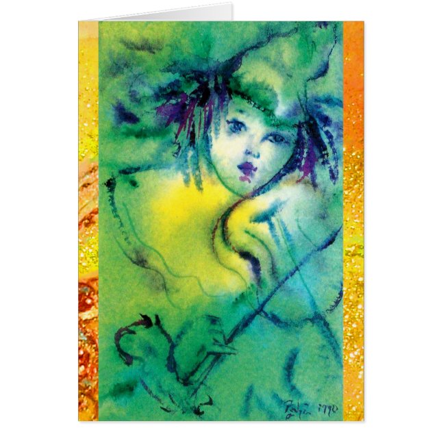 CLOWN IN GREEN CARDS (Front)