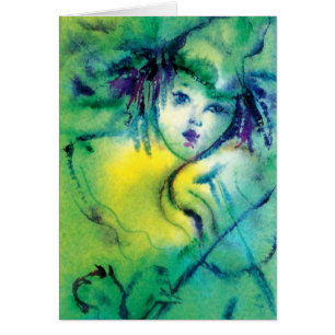 CLOWN IN GREEN CARDS