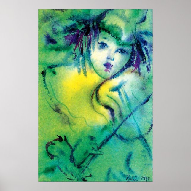 CLOWN IN GREEN POSTER (Front)
