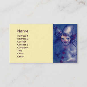 CLOWN IN PURPLE BUSINESS CARD