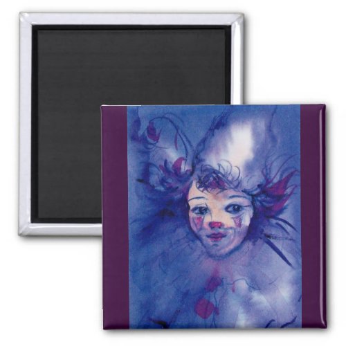 CLOWN IN PURPLE MAGNET