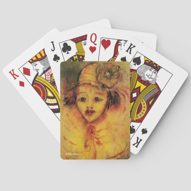 CLOWN IN YELLOW POKER CARDS (Back)