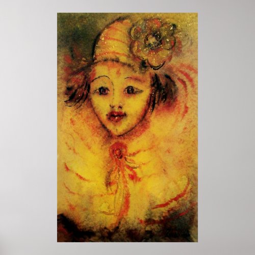 CLOWN IN YELLOW POSTER
