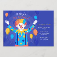 Clown Invitation