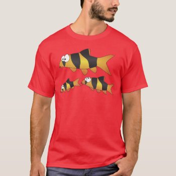 Clown Loach Family T-shirt by chromobotia at Zazzle