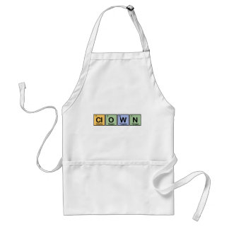 Clown made of Elements Adult Apron