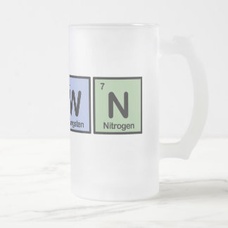 Clown made of Elements Frosted Glass Beer Mug