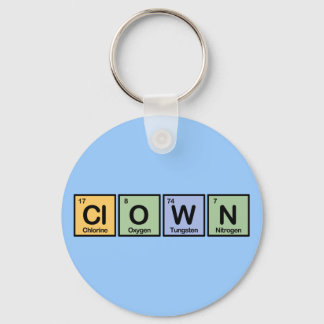 Clown made of Elements Keychain