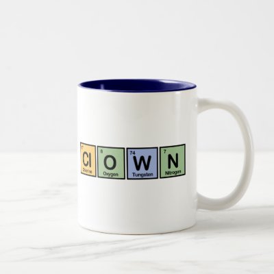 Clown made of Elements Two-Tone Coffee Mug