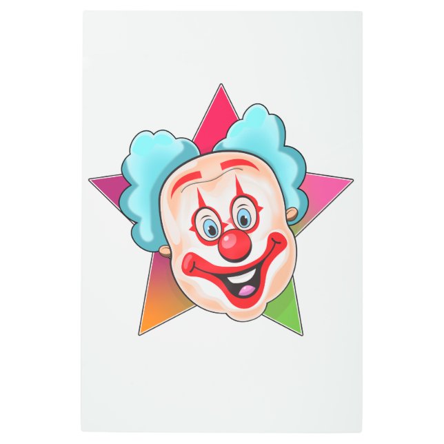 Clown Metal Print (Front)