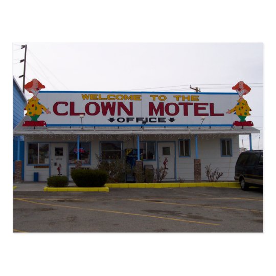  Clown Motel Postcard Zazzle com