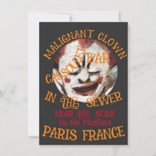 Clown Nightclub Restaurant Bar Tiki Pub Toga 2024  Invitation