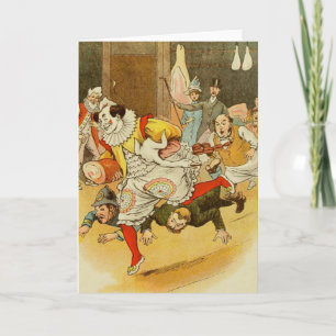 "Clown on the Lam" Greeting Card