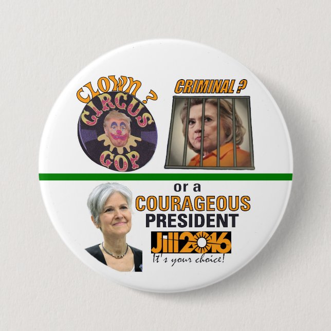 Clown? or Criminal? Button (Front)