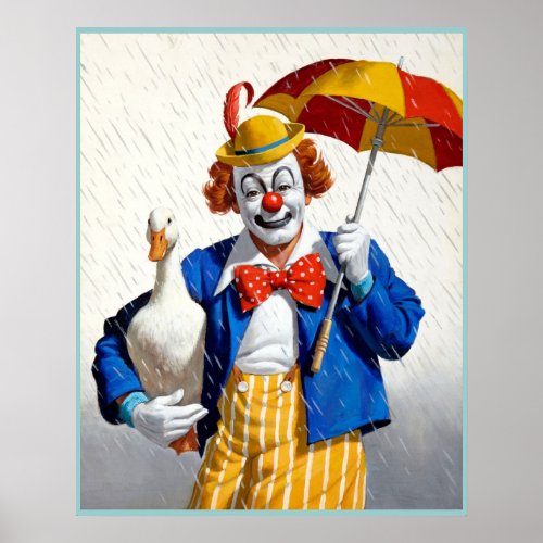 Clown painting  1 poster