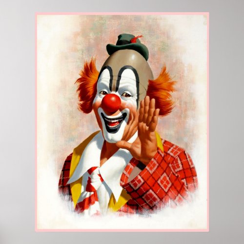 Clown painting  2 poster