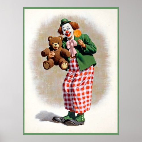 Clown painting  4 poster