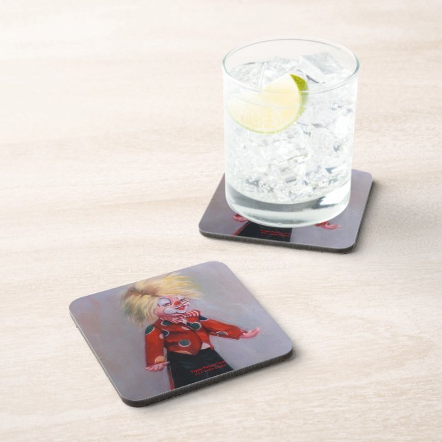 Clown/Pallaso/Clown Drink Coaster (Right Side)